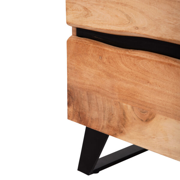 ΚΟΜΟΔΙΝΟ ALICIA ΑΠΟ ΜΑΣΙΦ ΞΥΛΟ ΑΚΑΚΙΑΣ HM8360.11 45x35x56Y εκ.