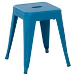 ΣΚΑΜΠΟ ΜΕΤΑΛΛΙΚΟ MELITA HM0096.48 ΣΕ ΜΠΛΕ ΧΡΩΜΑ 39x39x46Υεκ.