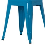 ΣΚΑΜΠΟ ΜΕΤΑΛΛΙΚΟ MELITA HM0096.48 ΣΕ ΜΠΛΕ ΧΡΩΜΑ 39x39x46Υεκ.