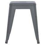 ΣΚΑΜΠΟ ΜΕΤΑΛΛΙΚΟ MELITA HM0096.50 ΣΕ ΓΚΡΙ ΜΑΤ ΧΡΩΜΑ 39x39x46Υεκ.