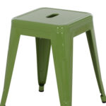 ΣΚΑΜΠΟ ΜΕΤΑΛΛΙΚΟ MELITA HM0096.53 ΣΕ LIGHT OLIVE GREEN ΧΡΩΜΑ 39x39x46Υεκ.