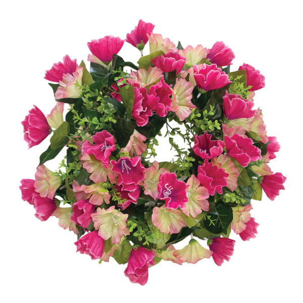 ΣΤΕΦΑΝΙ ΛΟΥΛΟΥΔΙΩΝ ΡΟΖ/ΦΟΥΞ ΓΛΟΞΙΝΙΑ - Φ42cm 16/ΚΙΒ