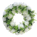 ΣΤΕΦΑΝΙ ΛΟΥΛΟΥΔΙΩΝ ΛΕΥΚΟ ΓΑΡΥΦΑΛΛΑ - Φ44cm 16/ΚΙΒ