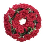 ΣΤΕΦΑΝΙ ΛΟΥΛΟΥΔΙΩΝ ΚΟΚΚΙΝΟ ΤΡΙΑΝΤΑΦΥΛΛΑ Φ40cm 16/ΚΙΒ