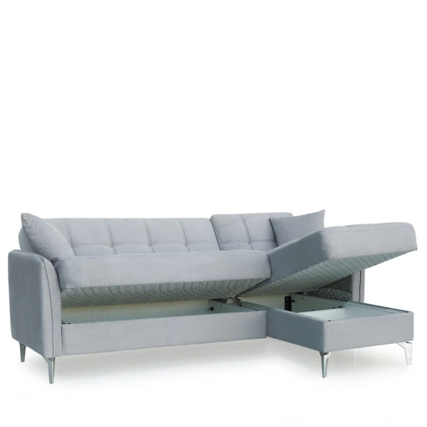 Καναπές Γωνιακός  JOAQUIN Γκρι 230x84x89cm