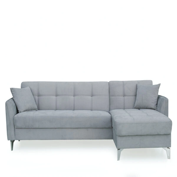 Καναπές Γωνιακός  JOAQUIN Γκρι 230x84x89cm