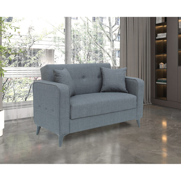 Καναπές Κρεβάτι Διθέσιος  GABRIEL 2S Γκρι 146x79x81cm