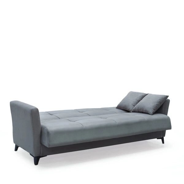 Καναπές Κρεβάτι Τριθέσιος  JAVIER 3S Γκρι 210x84x86cm