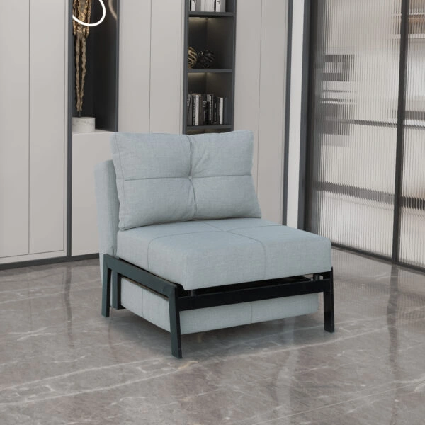 Πολυθρόνα ArteLibre OLIVER Ανοιχτό Γκρι 87x93x90cm