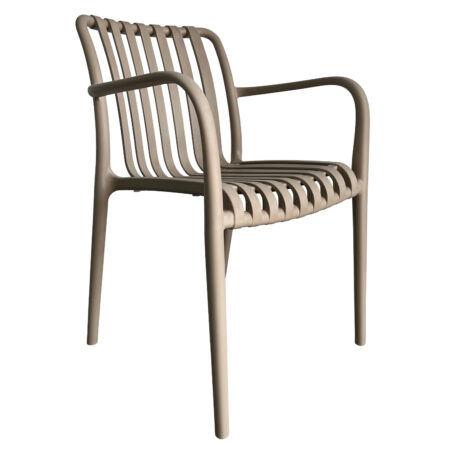 Πολυθρόνα Κήπου TAHITI Μπεζ PP 58x56x81cm