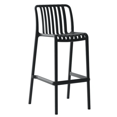 Σκαμπό Bar TAHITI Μαύρο PP 47x38x102cm