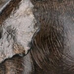 Figure Elephant Synthetic Resin Brown Ποικιλία 3 φορές 10X15X16Cm 10X15X16Cm