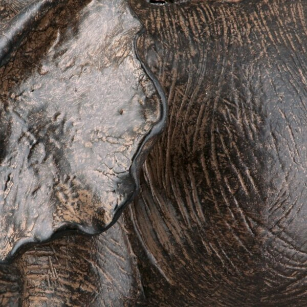 Figure Elephant Synthetic Resin Brown Ποικιλία 3 φορές 10X15X16Cm 10X15X16Cm