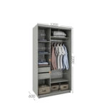 Ντουλάπα Diamont Σονόμα 120x60x220cm