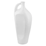 Βάζο μπουκαλιού "Bianca" Κεραμικό Λευκό 105X6X25Cm 105X6X25Cm