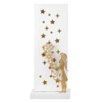 Stand Relief (Led) Rectangular "Sternenmadchen" Αστέρι Pattern Mdf Λευκό PU 4 14x8x34.5cm