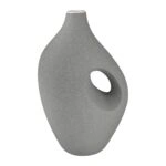 Βάζο "Radon" Κεραμικό Beige Γκρι PU 18x11x28.5cm