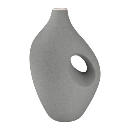 Βάζο "Radon" Κεραμικό Beige Γκρι PU 18x11x28.5cm