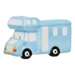 Money Box Αυτοκινούμενο τροχόσπιτο Κεραμικό Μπλε 15X7X9Cm 15X7X9Cm