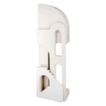 Βάζο "Faccia" Σπίτι Motif Staircase Κεραμικό Beige PU 13x8.5x46cm