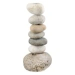 Κηροπήγιο Φυσική Πέτρα Γκρι Φυσικά Χρώματα 11X9X23Cm 11X9X23Cm