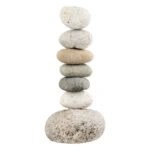 Κηροπήγιο Φυσική Πέτρα Γκρι Φυσικά Χρώματα 11X9X23Cm 11X9X23Cm