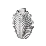 Βάζο Leaf "Monstera" Κεραμικό Ασημένιο PU 23x9.5x30cm