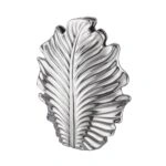 Βάζο Leaf "Monstera" Κεραμικό Ασημένιο PU 30.5x9.5x37.5cm
