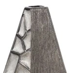 Βάζο Κεραμικό Ασημί χρώμα 21X8X36Cm 21X8X36Cm