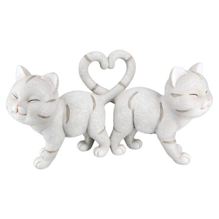 Φιγούρα Cat "Kitten" Πολυρεζίνη Γκρι PU 20x7.5x11cm