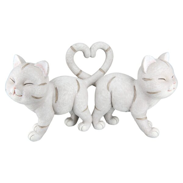 Φιγούρα Cat "Kitten" Πολυρεζίνη Γκρι PU 20x7.5x11cm