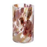 Glasart Βάζο Cylindrical "Roslin" Γυάλινο Brown Claret PU H. 24 cm D. 145 cm