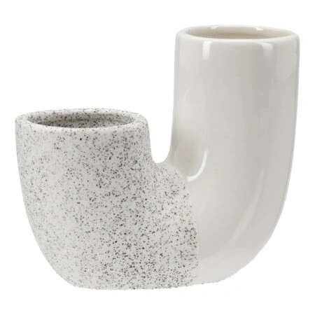 Βάζο 'Poppy' Κεραμικό Λευκό 6.5x14.5x12.5cm