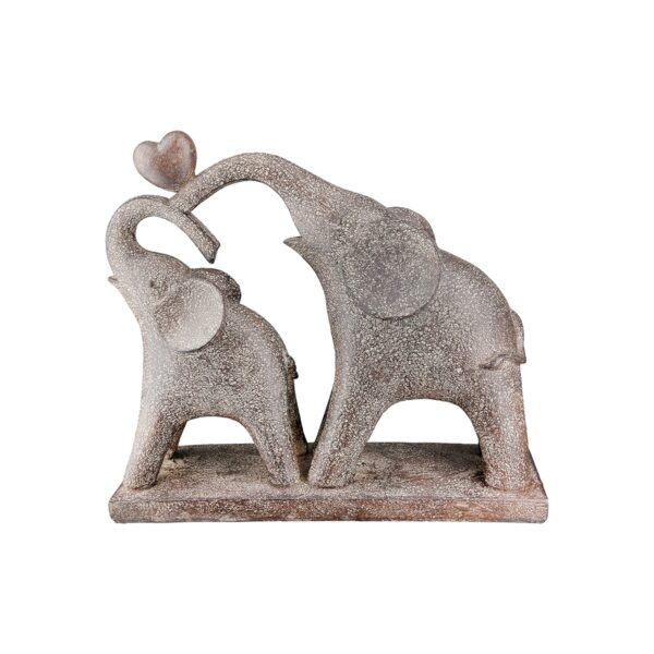 Φιγούρα Elephant "Marula" Πολυρεζίνη Brown PU 26.5x8.5x24cm