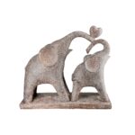 Φιγούρα Elephant "Marula" Πολυρεζίνη Brown PU 26.5x8.5x24cm