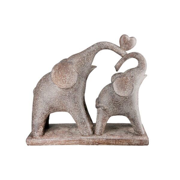 Φιγούρα Elephant "Marula" Πολυρεζίνη Brown PU 26.5x8.5x24cm