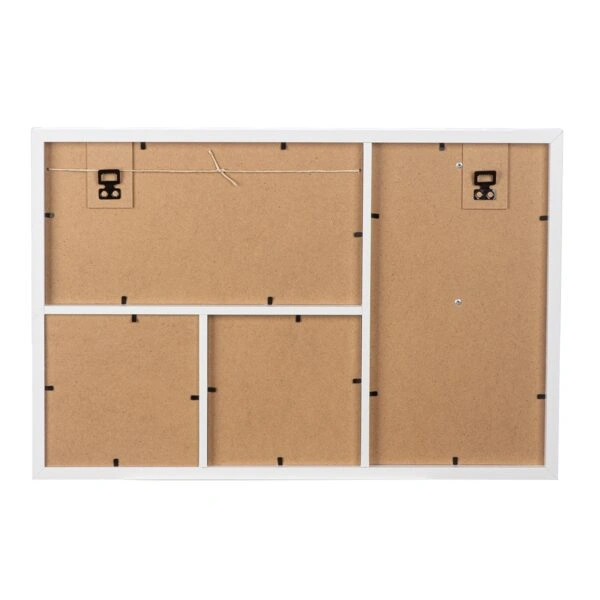 Photo Θήκη Rectangular "Imago" Acrilic Mdf Ecru Λευκό PU 48x3x32cm