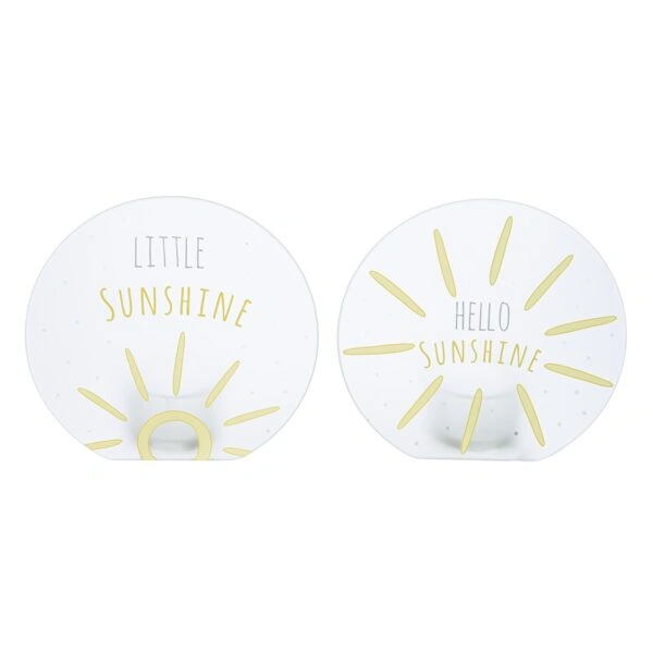 Ρεσώ Θήκη "Sunshine" Γυάλινο Γκρι Λευκό Yellow PU 12 Pcs. Assorted L. 5 cmh. 95 cm D. 10 cm