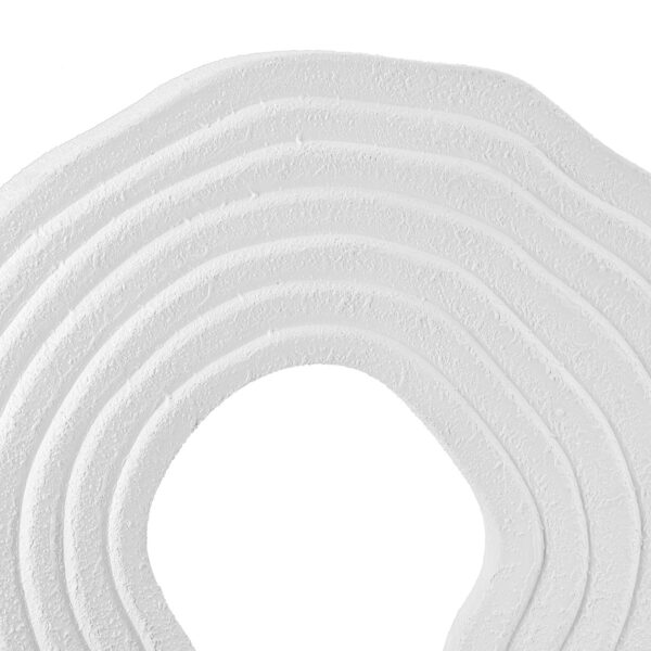 Stand Relief "Pezzo" Mdf Μαύρο Λευκό PU 20x6.5x30cm