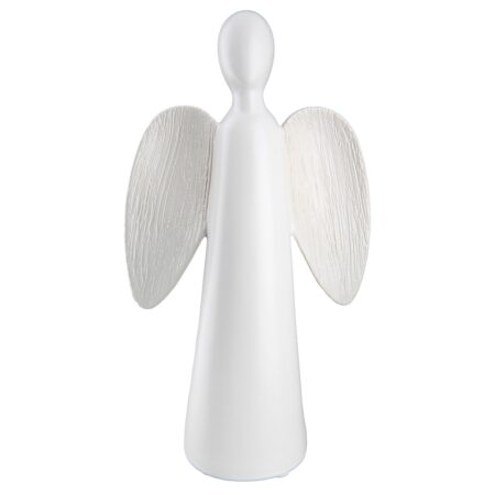 Φιγούρα Angels "Barbara" Κεραμικό Λευκό PU 13x7x24cm