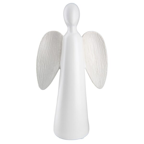 Φιγούρα Angels "Barbara" Κεραμικό Λευκό PU 13x7x24cm