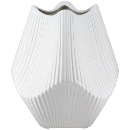 Βάζο Κεραμικό Λευκό 15Χ15Χ18εκ 15Χ15Χ18εκ
