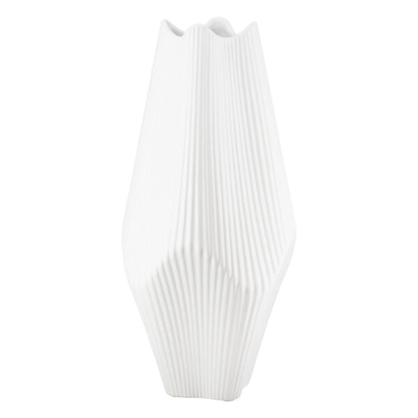 Βάζο Κεραμικό Λευκό 15X15X30Cm 15X15X30Cm