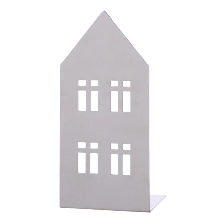 Ρεσώ Θήκη Σπίτι "Casita" Ατσάλι Ασημένιο PU 4 11.5x8x25cm