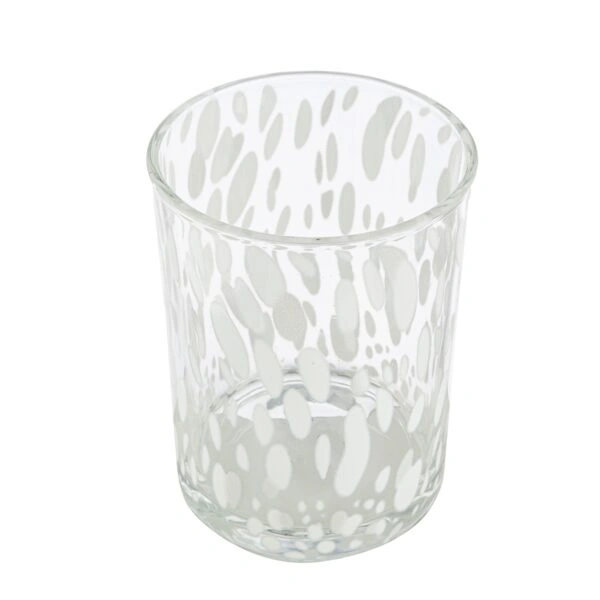 Φανάρι Κυλινδρικό Γυάλινο Διαφανές Λευκό D10X13Cm D10X13Cm