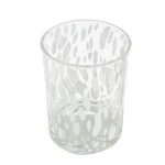 Φανάρι Κυλινδρικό Γυάλινο Διαφανές Λευκό D10X13Cm D10X13Cm