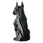 Figure Dog Synthetic Resin Black 13X15X29Cm 13X15X29Cm