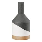 Βάζο Λαιμού Κεραμικό Μαύρο D10X21Cm D10X21Cm