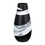 Βάζο Στρογγυλό Κεραμικό Μαύρο D14X29Cm D14X29Cm