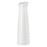 Βάζο Κεραμικό Λευκό Ποικιλία 3 φορές D13X46Cm D13X46Cm